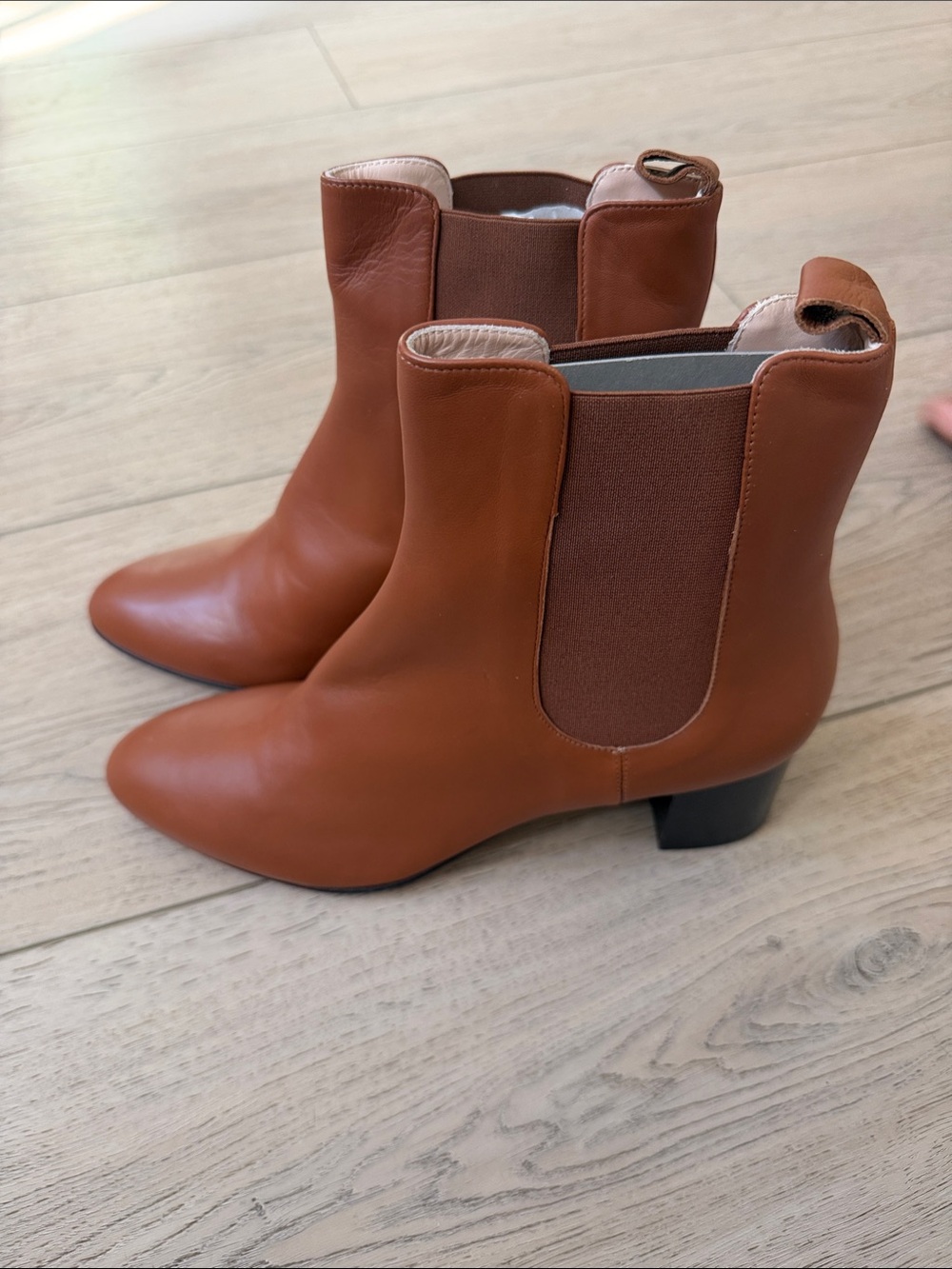 Classic Women’s Ankle Chelsea Boots in Cognac Brown